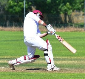 Anthony Spiteri batting for his community cricket club