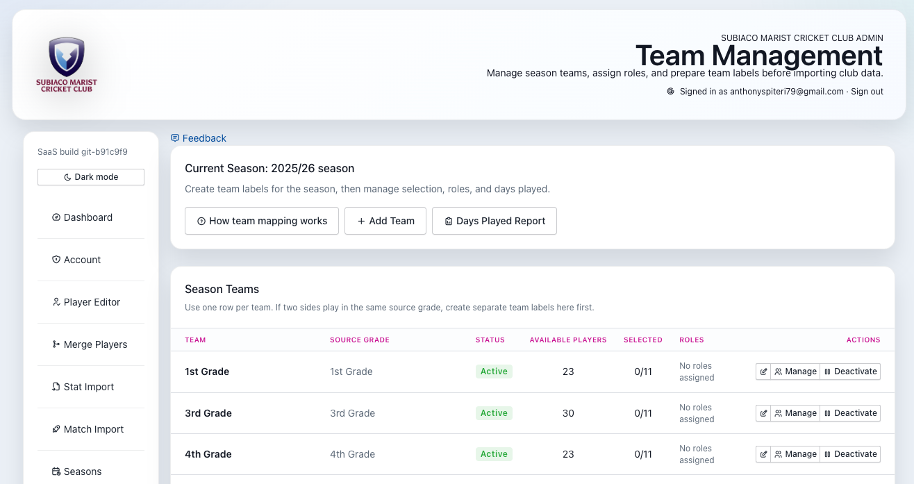 ClubStats product preview 3